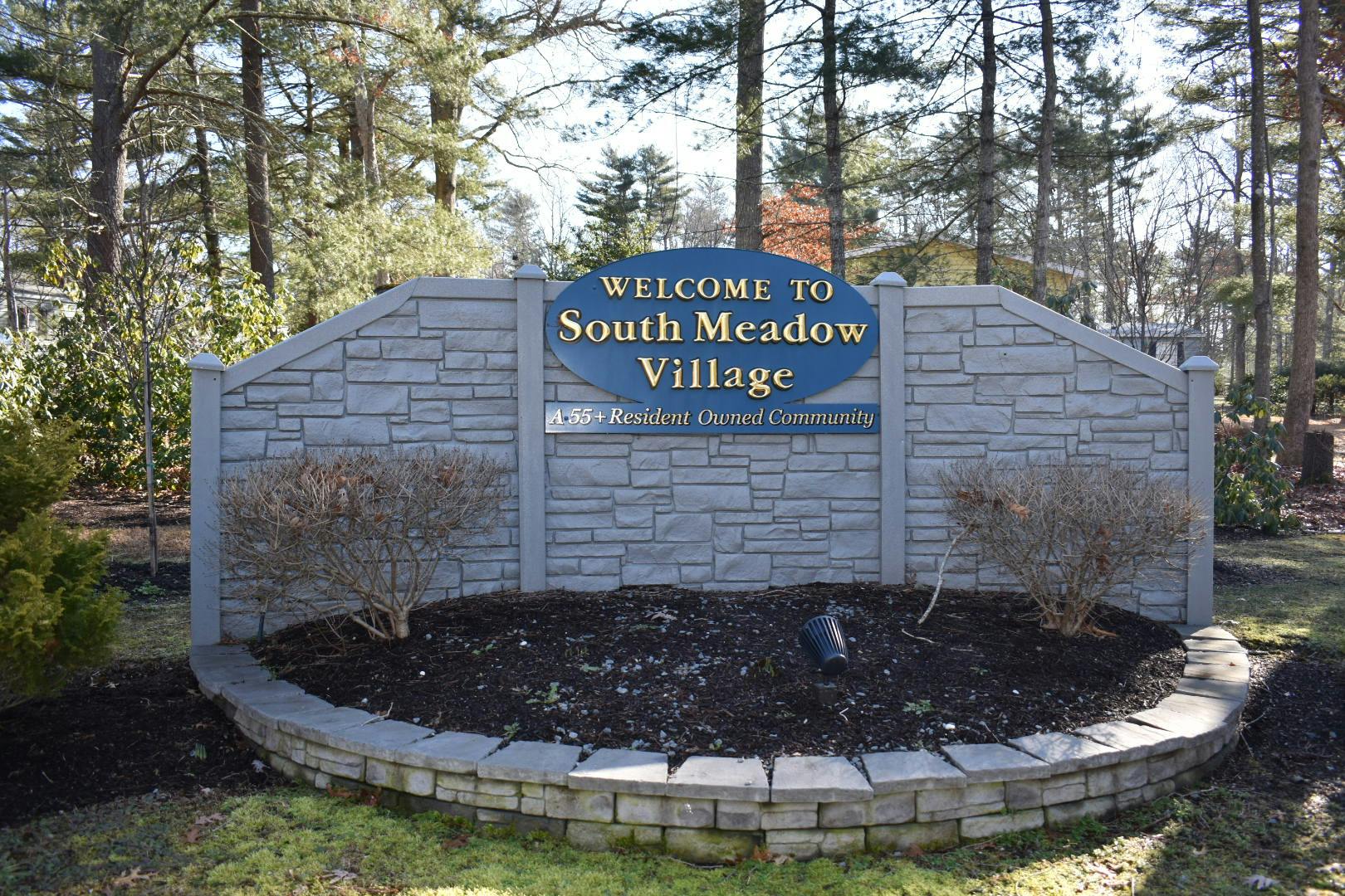 Welcome to South Meadow Village Sign